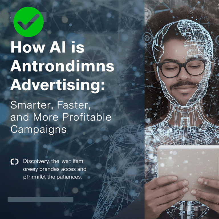 How AI Is Transforming Advertising: Smarter, Faster, and More Profitable Campaigns By Mahin Uddin | Social Media Marketing Expert